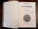 Histoire du consulat (1 tome) et histoire de l'Empire (4 tomes) par M.A. Thiers. Lheureux 1865 à 1878