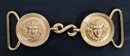 Buckles with medusa face, stamped brass, old production made in France! 