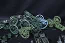 15 canons, 2 horsemen of train d'artllerie, 1 artillery officer and 3 soldiers. To restore, partly