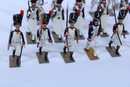 31 chasseurs à pied de la Garde Impériale, including sapeurs, musicians, flag holder....Etc