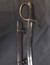 Mounted artillry sabre, trooper, 1829 type. With scabbard