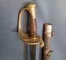  Infantry officer sabre, 1845 regulation type, dated 1847, with scabbard as used from 1855.