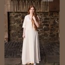 Laga - Robe écrue manches courtes