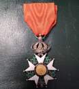 Medal of chevalier de la Légion d'Honneur. Second Empire. 40 x 40 mm. Sample 1
