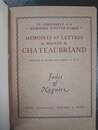 Lot de 2 livres sur Chateaubriand. Mémoires et lettres de Madame de Chateaubriand + Chateaubriand et Saint Malo
