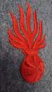 WWI - Embroidered badge - Red grenade (9-flame pattern) on horizon-blue - Per unit