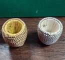 Plume-holder cone trimmed with gold or silver cord, produced by Éts David, Belle Époque. New old stock.
