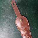 WWI. Rare complete pairs of officer's helmet chin straps. New old stock. Manufactured by Éts David. Very limited stock