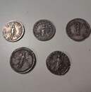 Set of 5 fine antique-style copies of ancient coins.