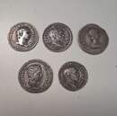 Set of 5 fine antique-style copies of ancient coins.
