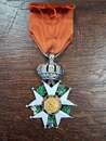 Medal of chevalier de la Légion d'Honneur. Second Empire. To restore. 40 x 40 mm. Sample 2
