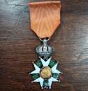 Medal of chevalier de la Légion d'Honneur. Second Empire. To restore. 40 x 40 mm. Sample 2
