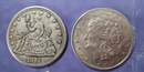Set comprising an album of 49 U.S. state quarters plus 2  coin specimens.