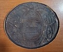 Cartouche box plate of the Paris National Guard (under the command of Lafayette).LA NATION, LE ROI, LA LOI