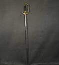 Sword featuring a cavalry combat motif. The duel between Guindey and Louis of Prussia at Saalfeld?