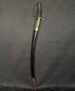 Empire-period infantry officer's saber, leather-wrapped and wire-bound grip, new scabbard.