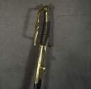 Empire-period infantry officer's saber, leather-wrapped and wire-bound grip, new scabbard.