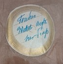 WWI. Pair of officer's General Staff lightning bolt insignia, silver-embroidered, 70 mm, on a wool cloth backing.