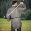 Haubergeon anneaux plats de 9 mm, rivetés à coin (alternés)