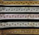 Braid flower of lotus in metal - 56 mm - Old French manufacturing - Per meter  