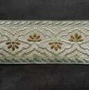 Braid flower of lotus in metal - 56 mm - Old French manufacturing - Per meter  
