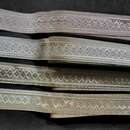 Braid flake pattern in metal - 40 mm - Old French manufacturing - Per meter  