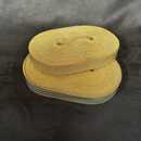 Gold Zig-Zag braid Gold with 2 or 3 rays light sky blue - 22 and 32 mm - Old French manufacturing - Per meter 