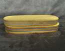 Gold Zig-Zag braid Gold with 2 rays dark sky blue - 30 et 35 mm - Old French manufacturing - Per meter  