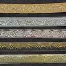 Braid floral pattern in metal - 50 mm - Old French manufacturing - Per meter   
