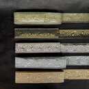 Braid floral pattern in metal - 50 mm - Old French manufacturing - Per meter   