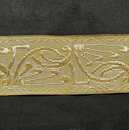 Braid floral pattern in metal - 50 mm - Old French manufacturing - Per meter   