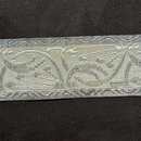 Braid floral pattern in metal - 50 mm - Old French manufacturing - Per meter   