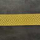 Braid geometric pattern - 40 mm - Old French manufacturing - Per meter   