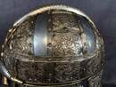 Sutton Hoo helmet on a stand. High-quality replica based on the model produced by the British Museum. Sold in 2 hours
