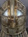 Sutton Hoo helmet on a stand. High-quality replica based on the model produced by the British Museum. Sold in 2 hours