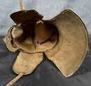 Sutton Hoo helmet on a stand. High-quality replica based on the model produced by the British Museum. Sold in 2 hours