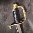 Infantry officer's saber (Line or National Guard), Model 1821. Grip covering replaced; no scabbard. Suitable for pirate costumes, light fencing, etc.