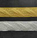 Silver waves braid - 40 mm - french moderne manufacturing - Per meter