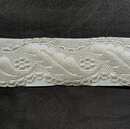 Silver waves braid - 40 mm - french moderne manufacturing - Per meter