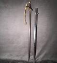 Officer's saber for general staff and general officers, used during the Third Republic, complete with sword knot.