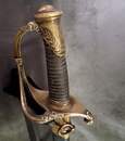 Infantry officer's saber, line infantry or National Guard, MODEL 1821. With scabbard