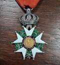 Order: Légion d'Honneur, original medal of chevalier, second Empire (1852-1870) with its original ribbon.