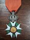 Order: Légion d'Honneur, original medal of chevalier, second Empire (1852-1870) with its original ribbon.
