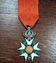Order: Légion d'Honneur, original medal of chevalier, second Empire (1852-1870) with its original ribbon.