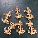 Naval anchor insignia- with a rope passing over the ring- New old stock- Price by one