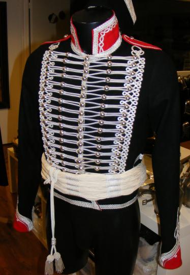 Prussian hussard de la mort officer's uniform