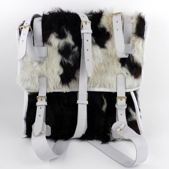 Cowskin haversack, made in france