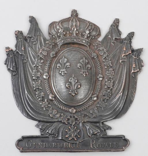 Gendarmerie royale, shako plate