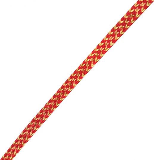Triple braid gold and red 9 mm