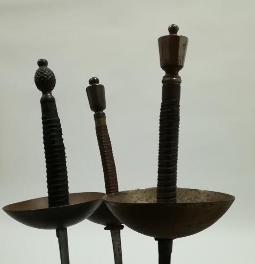 3 fencing swords sold together, circa 1900